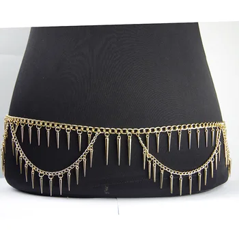 

Body Chain Jewelry Punk Style Exaggerated Multilayer Waist Chain Body Chain