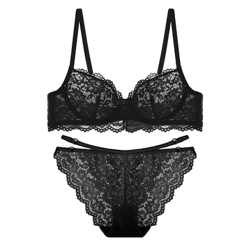 

French Style Bralette Set Lace Underwear Set Fashion Lingerie Femme New Women's Intimates Adjusted Straps Underwear & Sleepwears