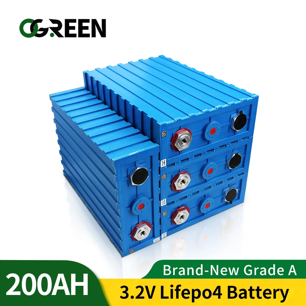 CALB 16PCS lifepo4 200Ah NEW Rechargeable Battery Pack 24V 12V Grade A Lithium Iron Phosphate Cells 3.2V Solar EU US Tax Free |
