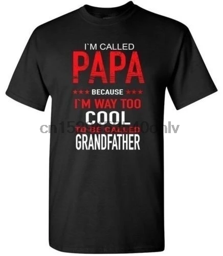 Im под названием Papa и I Love футболка Забавный Fathers Day Gift папа Дедушка Футболка Для