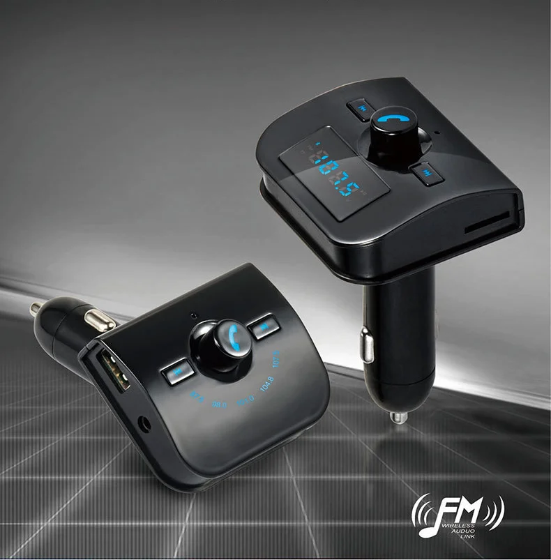 FM передатчик 4-в-1 AUX Bluetooth 3.1A USB Зарядное устройство «свободные руки» для автомобиля Kit MP3 проигрыватель TF USB ЖК-дисплей автомобильные аксессуары модулятор адаптер