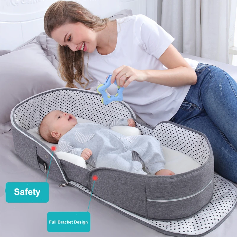 Cama Portatil Plegable De Viaje Multifuncion Para Bebe Cuna Para Bebe Nido De Mosquitos Para Recien Nacidos Cunas Portatiles Para Cama De Bebe Cunas Aliexpress