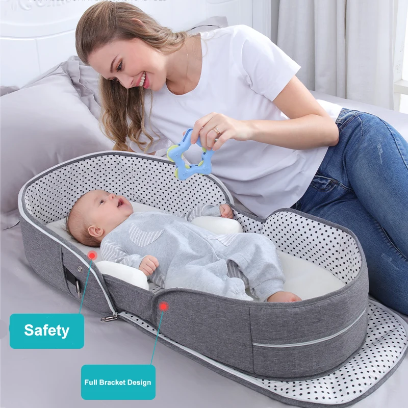 Multi-Function Foldable Travel Portable Sleeping Baby Bed Crib For Baby Mosquito Nest For Newborns Portable Cribs For Baby Bed