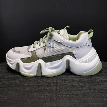 

Summer Designers Women Chunky Sneakers Ulzzang Fashion Platform Woman Vulcanized Shoes Female Sport Mesh Breathable Casual Shoes