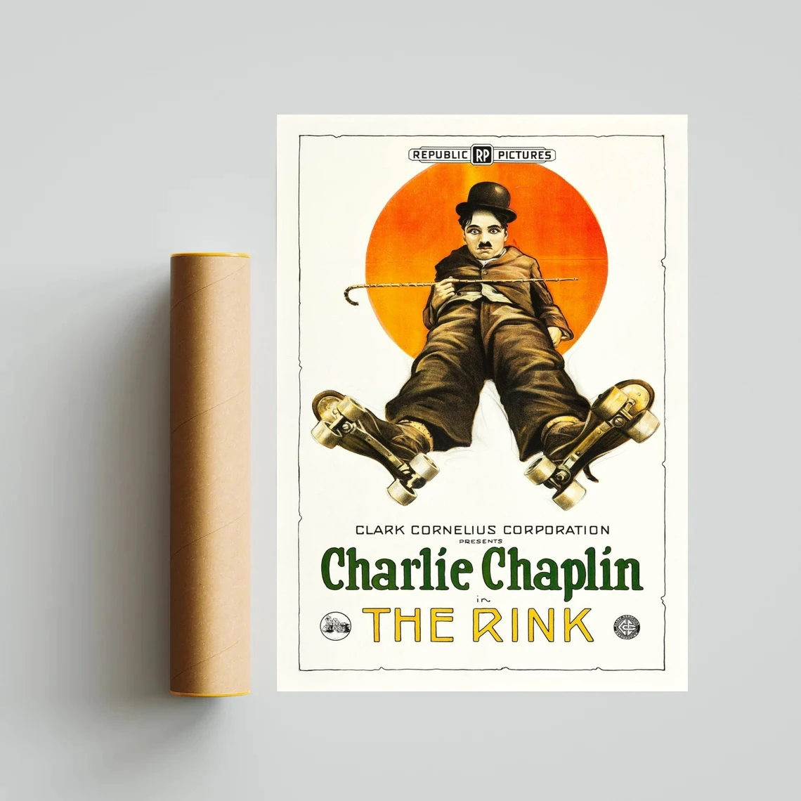 

The Rink Movie Poster Canvas Print Classic Retro Vintage Wall Painting Art Poster
