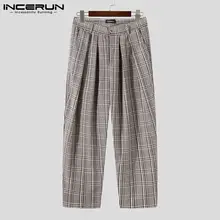 

Autumn New New Men's Tartan Trousers Leisure Fashionable Loose Comeforable Long Pants Male Stylish Harem Plaid Pantalons S-5XL