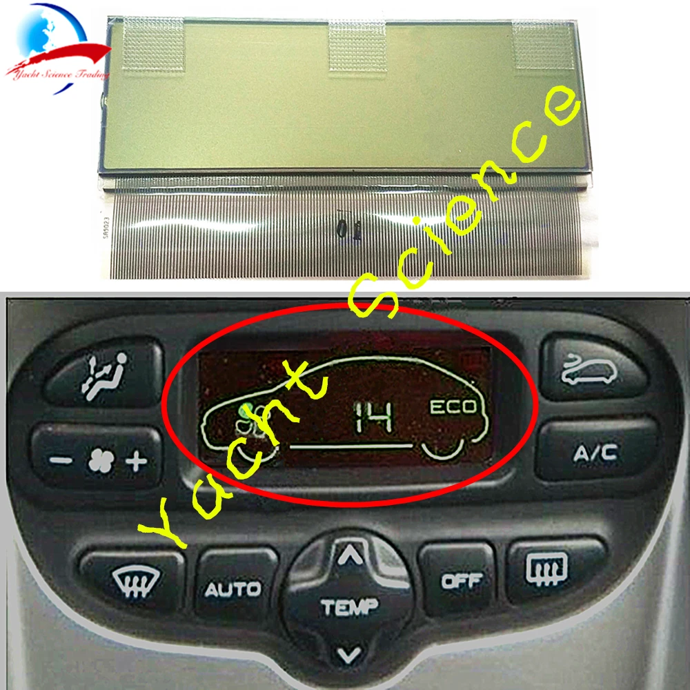 Автомобильные ACC зеленые ЖК-дисплей с лентой климат-контроль ЖК-экран ремонт пикселей для Citroen C5(2001-2004) Xsara N1(1997-2005