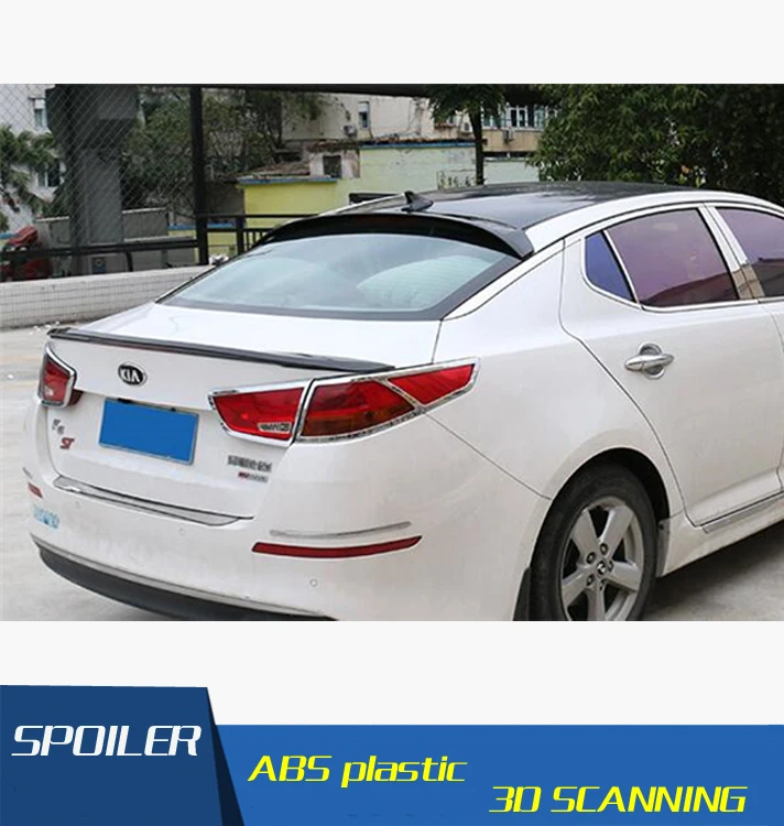 For Kia K5 Optima Roof Spoiler Abs Material Car Rear Wing Primer Color