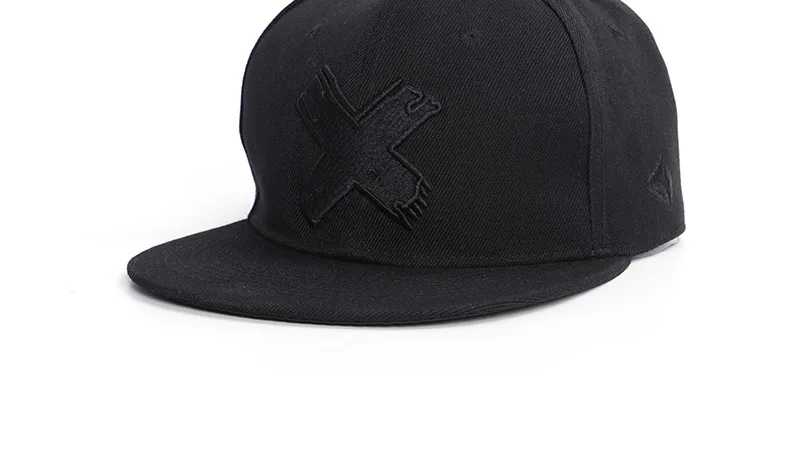 Новая мужская женская X вышивка одноцветная Высококачественная бейсболка хип-хоп шляпа солнцезащитный плоский уплотнитель аксессуары в стиле унисекс