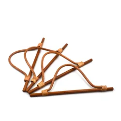 Individual Rattan Bag Handle For Women Girls All-match DIY Handbag Replacement Bag Accessories 1PC Wooden Bag Handle