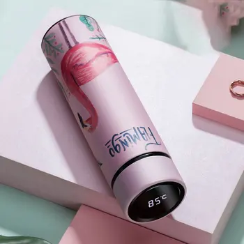 

450ml Smart Temperature Display Stainless Steel Thermos Bottle Vacuum Cup Portable Water Bottle Thermos Cup