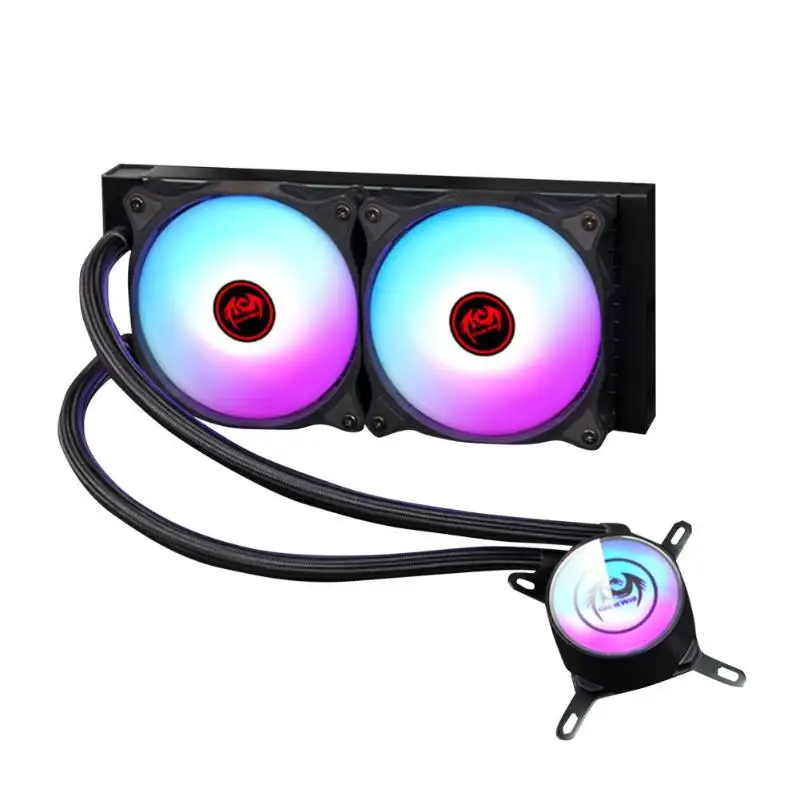 Great Wall Dragon 240 интегрированный двойной вентилятор cpu кулер для воды Настольный RGB контроллер радиатор жидкого охлаждения для Intel/AMD Горячая