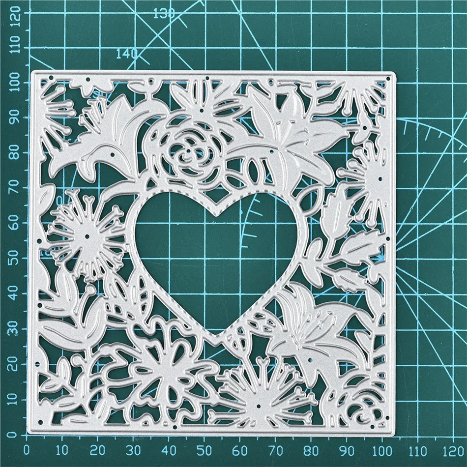 DiyArts Love Flower Frame металлические режущие штампы новые штампы для скрапбукинга альбом тиснение трафарет высечки украшения