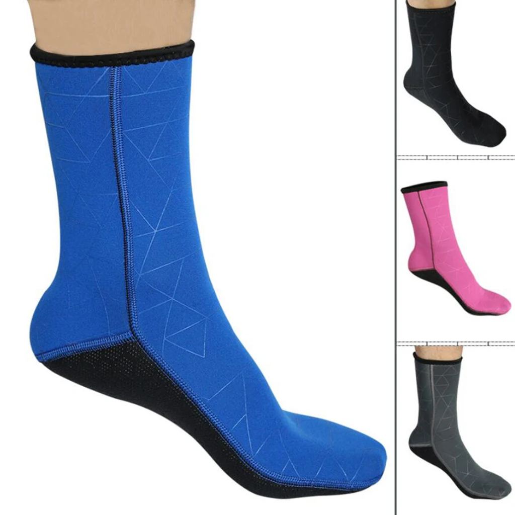 3mm Women Men Diving Scuba Surfing Water Sports Sock Non-slip Swim Wetsuit Socks Sox Fins Flippers Snorkelling Boots S/M/L/XL
