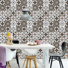 

Bohemia Pattern Self Adhesive Wallpaper Removable Wall Paper Wall Decals Backsplash Vinyl Film Contact paper for Kitchen 6m*45cm