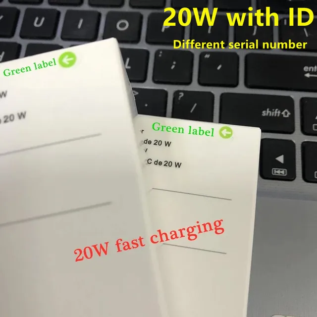$US $80.00 10pcs/lot OEM Quality With ID 20W Fast Charging Type C US EU Plug Wall Charger PD USB-C Power Adapter for i 12 12Pro 12proMax