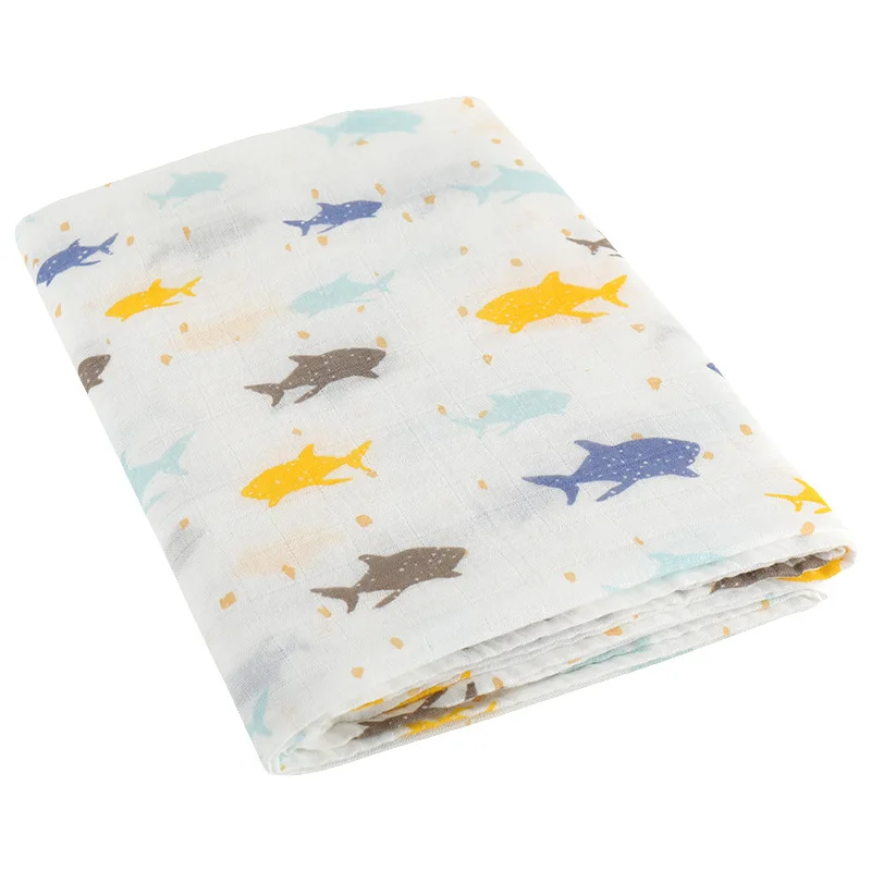 

120*120cm Bamboo+cotton Baby Swaddle Baby Blanket for Newborn Milestone Blanket Stroller Cover Bath Towel Baby Receiving Blanket