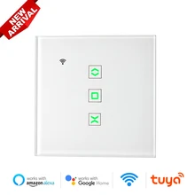 

Tuya Smart WiFi Roller Shutter Blinds Switch for Electric Curtain Motor App Remote Control Timing Google Home Alexa Siri Command