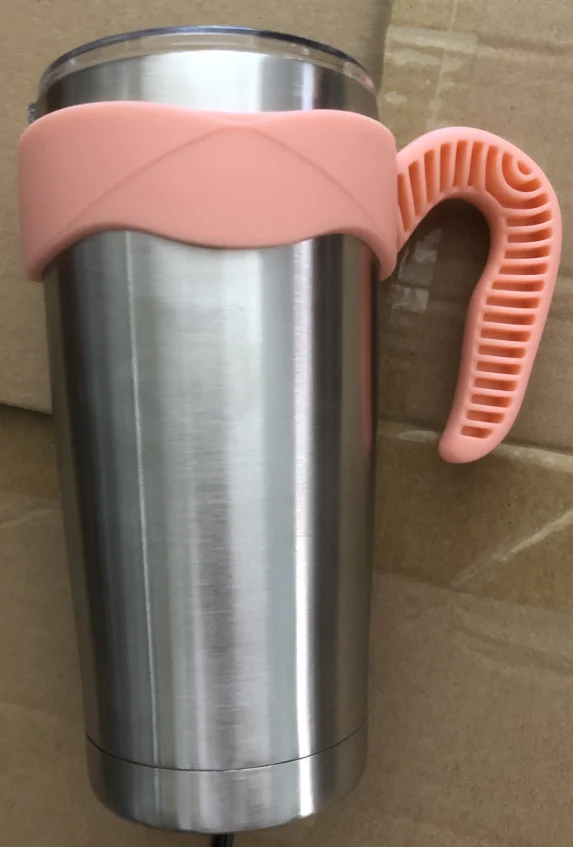 20oz pink handle Портативный держатель для рук 30/20 Oz стакан ручка и крышка для тумблеров(30/20 Oz, бирюзовый - Цвет: 20oz pink handle