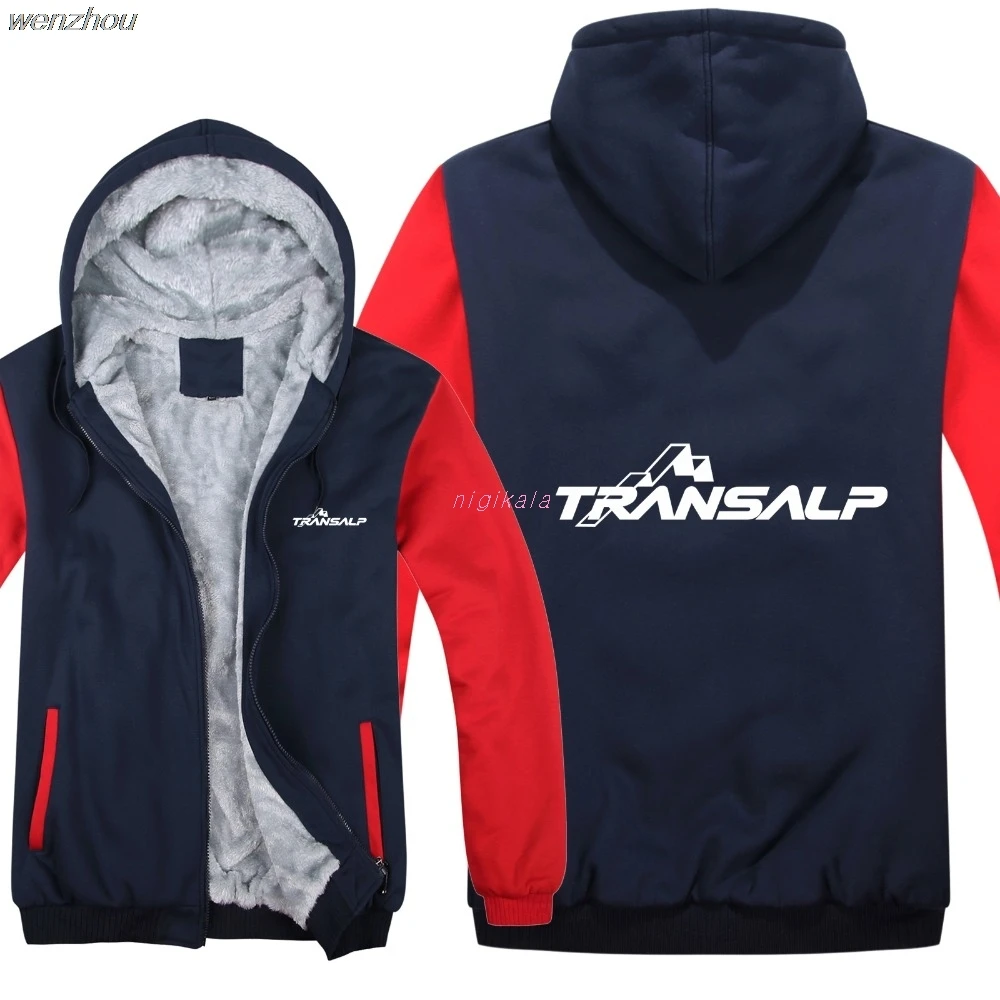 

Winter Motorcycle Transalp Hoodies Men Fashion Coat Pullover Wool Liner Jacket Transalp Sweatshirts Hoody HS-102