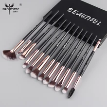 Anmor pędzle do makijażu zestaw 3-12 sztuk/partia Eye Shadow mieszanie Eyeliner brwi makijaż pędzle profesjonalne Eyeshadow Brush