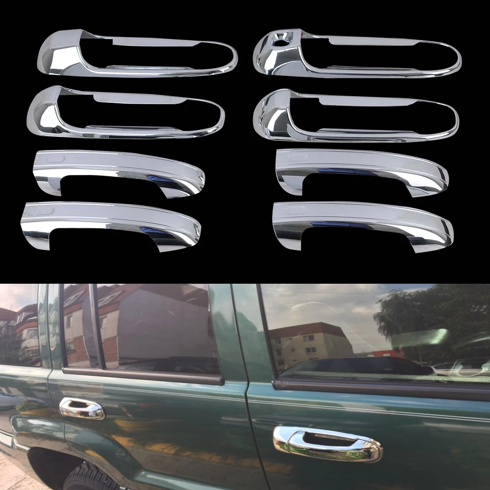 Хромированная накладка на дверную ручку для DODGE DURANGO DAKOTA JEEP LIBERTY GRAND CHEROKEE (4 шт.) |