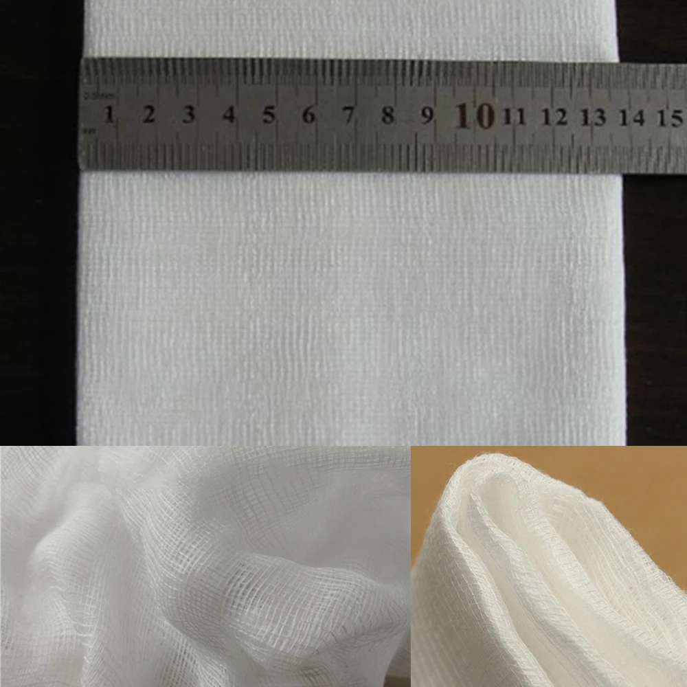 Large White Cotton Gauze Cheesecloth Fabric Reusable Ultra Fine Muslin  Cloth for Straining Cooking, Cheesemaking, Baking - AliExpress