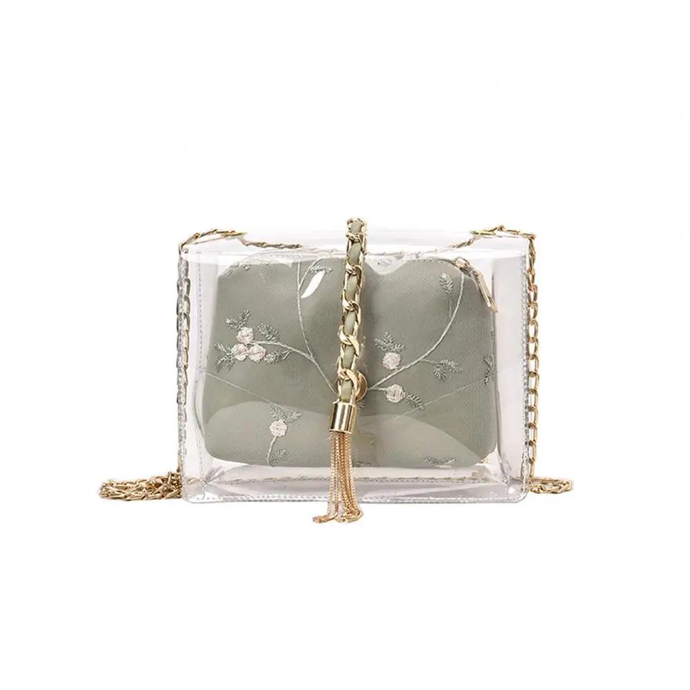 

Women Bags Retro Waterproof Flower Leather Crossbody Bags Chain Shoulder Temperament Simple Chain Versatile Fashion Leisure H1