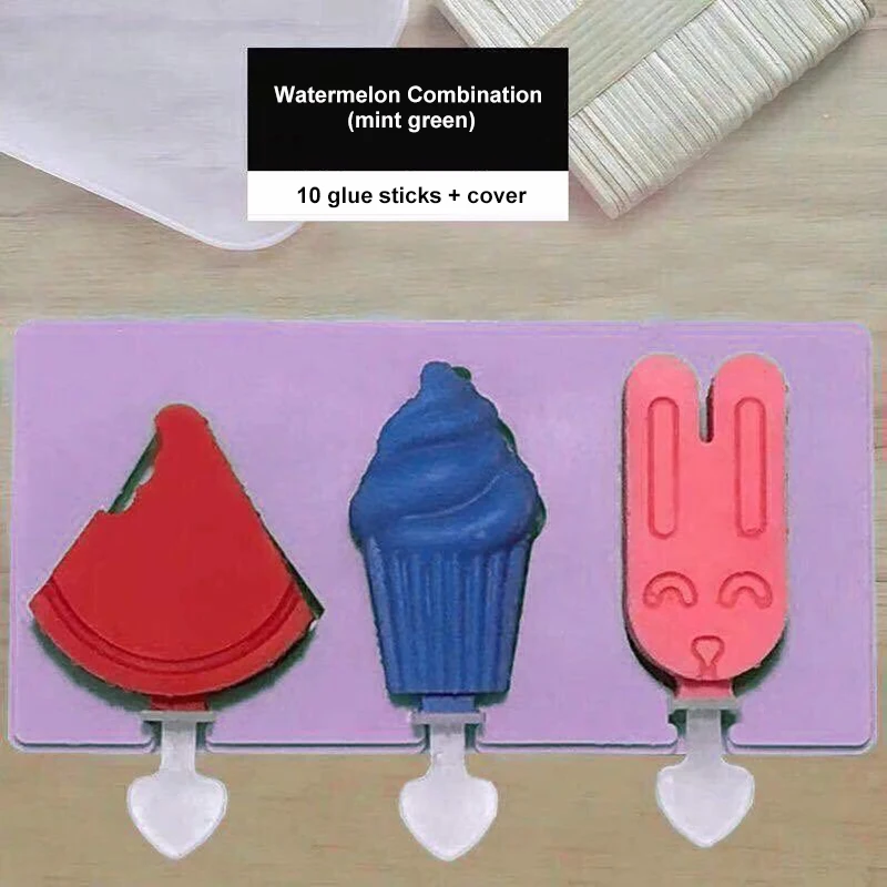 Ice Cream Moulds, Lolly Mould Food Grade Silicone Pop Makerblue1set 最安価格