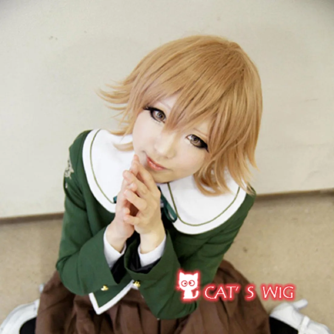 

Danganronpa Dangan-Ronpa Chihiro Fujisaki cosplay costume wig