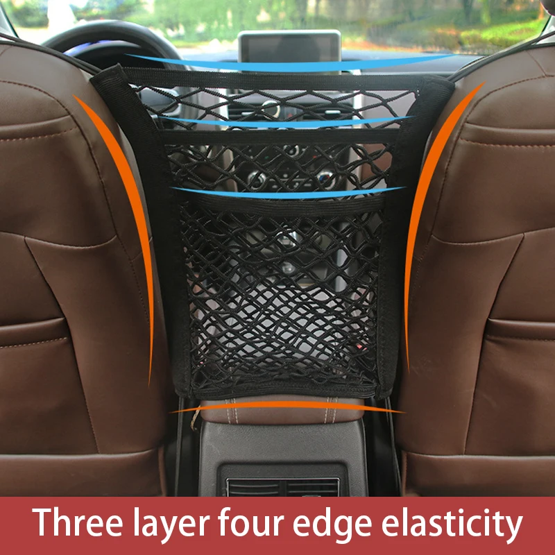 Багажник автомобиля переднее сиденье сумка для хранения Сетка Органайзер аксессуары для Audi A4 B5 B6 B8 A3 A5 A6 Q5 Q7 BMW E30 E34 E36 E39 E46 E90