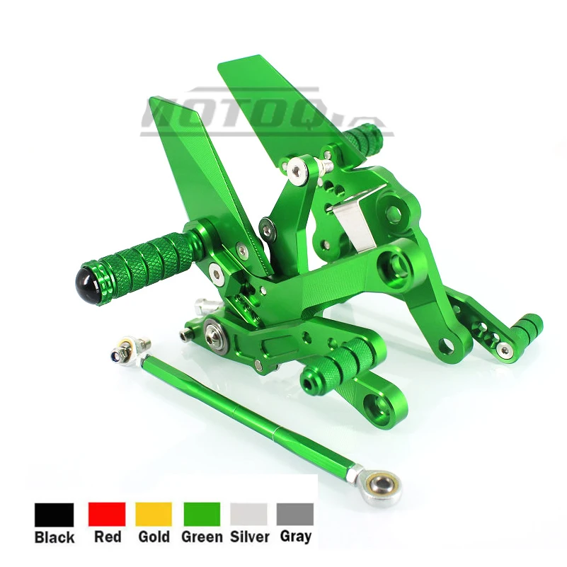 Для Kawasaki Ninja 400 Ninjia400 ЧПУ Алюминиевый сплав задние наборы Rearset подножка подножки аксессуары для мотоциклов