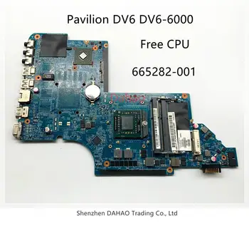 

665282-001 Laptop motherboard for HP Pavilion DV6 DV6-6000 SOCKET FS1 DDR3 Main board Free CPU full tested
