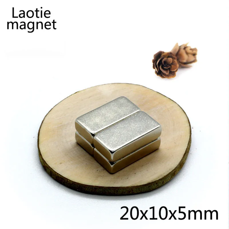 10Pcs Permanent Neodymium Magnet 20x10x5mm Cuboid Block N35 NdFeB Small Super Strong Powerful Magnetic Magnets For Crafts