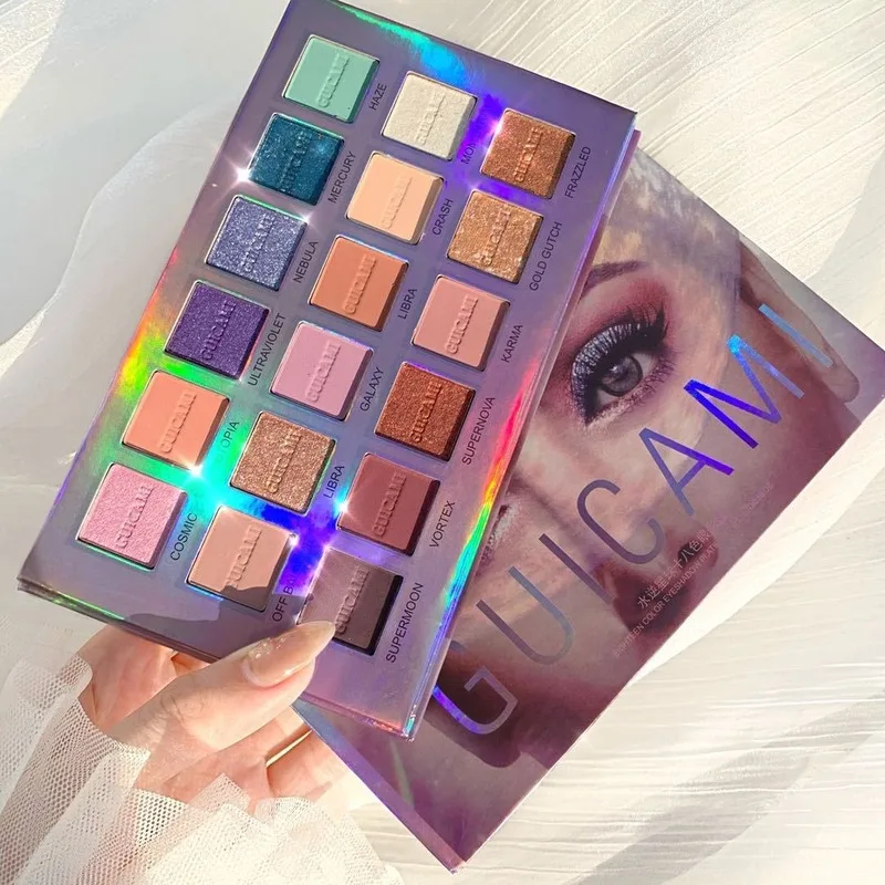 GUICAMI Mercury Retrograde Eye Shadow Palette 18 Color Blue Mashed Potato Desert Rose 18 Color Fairy Eye Shadow Girl GUICAMI Mercury Retrograde Eye Shadow Palette 18 Color Blue Mashed Potato Desert Rose 18 Color Fairy Eye Shadow Girl