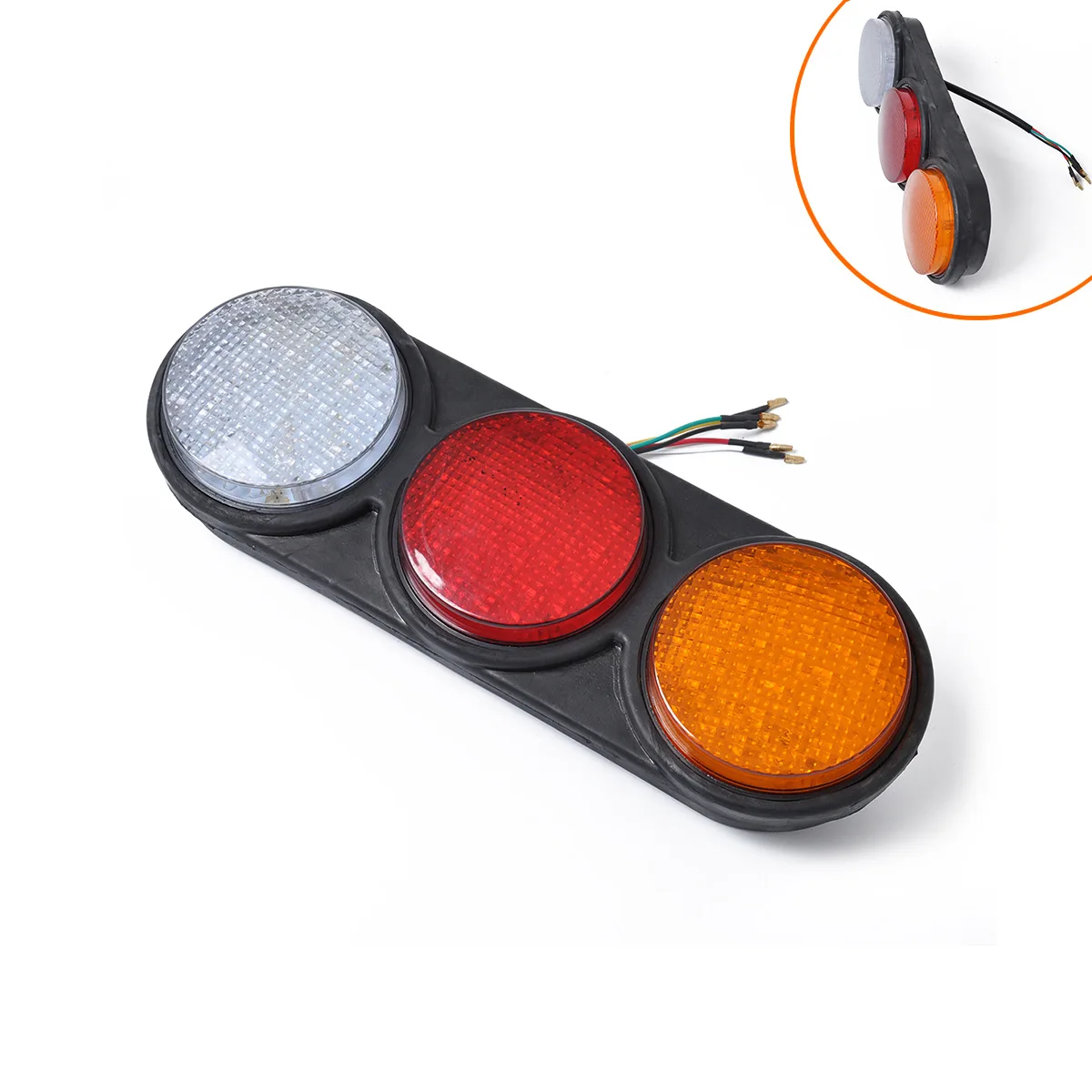 

Cross Border for Truck Rear Lamp LED Brake Strobe Lights Electronic Taillight Brake Left Turn Signal Single