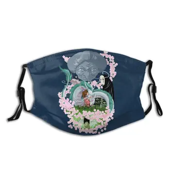 

Spirited Away Mouth Face Mask El Mundo De Sen Facial Mask Cool Fashion with 2 Filters for Adult