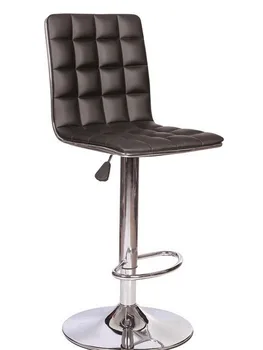 

Stool CUBUS, chrome finish, upholstered black