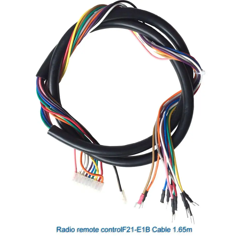 Telecontrol Industriële Draadloze Kraan Afstandsbediening F21E1B F21E1 F21e2 Ontvanger Acceptor Kabel 1.65 Of 1M Lengte