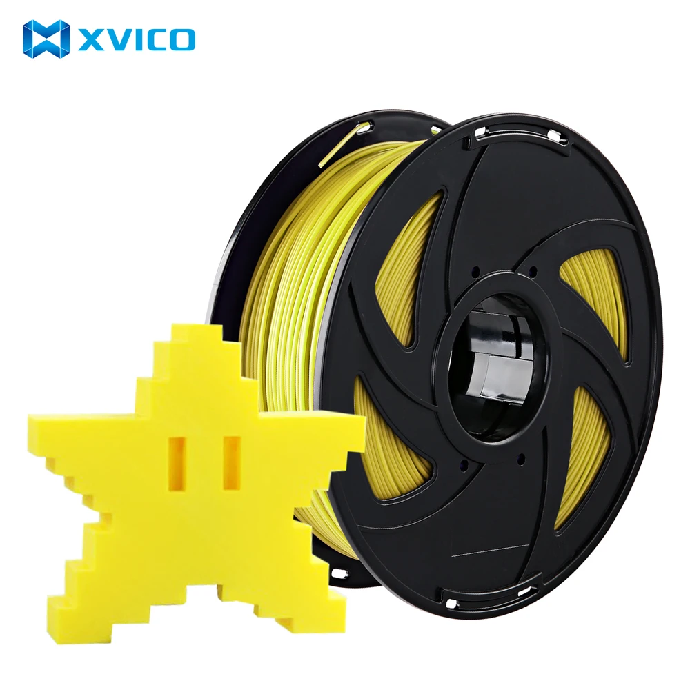 XVICO PLA 3d принтер PLA/ABS нить для экструдер-ручка, 1,75 мм Точность ±0. 02 мм 1 кг/2.2lb катушки многоцветный для RepRap, orange