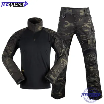 

Men G3 Assault Combat Uniform Set Typhon Camouflage BDU Clothing Tactical Airsoft Hunting Paintball Gear