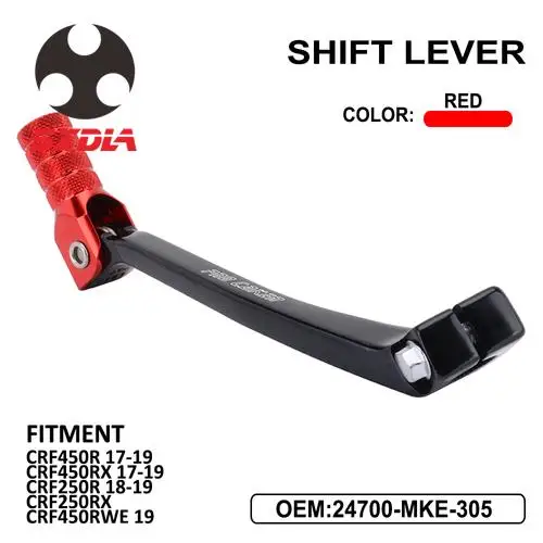 

Motorcycle CNC Shifter Foldable Gear Shift Lever For Honda CRF450R CRF450RX 2017-2019 CRF250R 2018-2019 CRF450RWE CRF250RX 2019