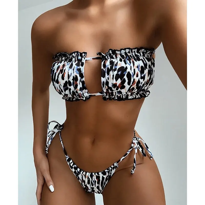 Best Seller Leopard Bikinis Set For Women Swimsuit Summer Beach Wear Brazilian Biquinis Feamle Bathing RLwqeBEBGMO