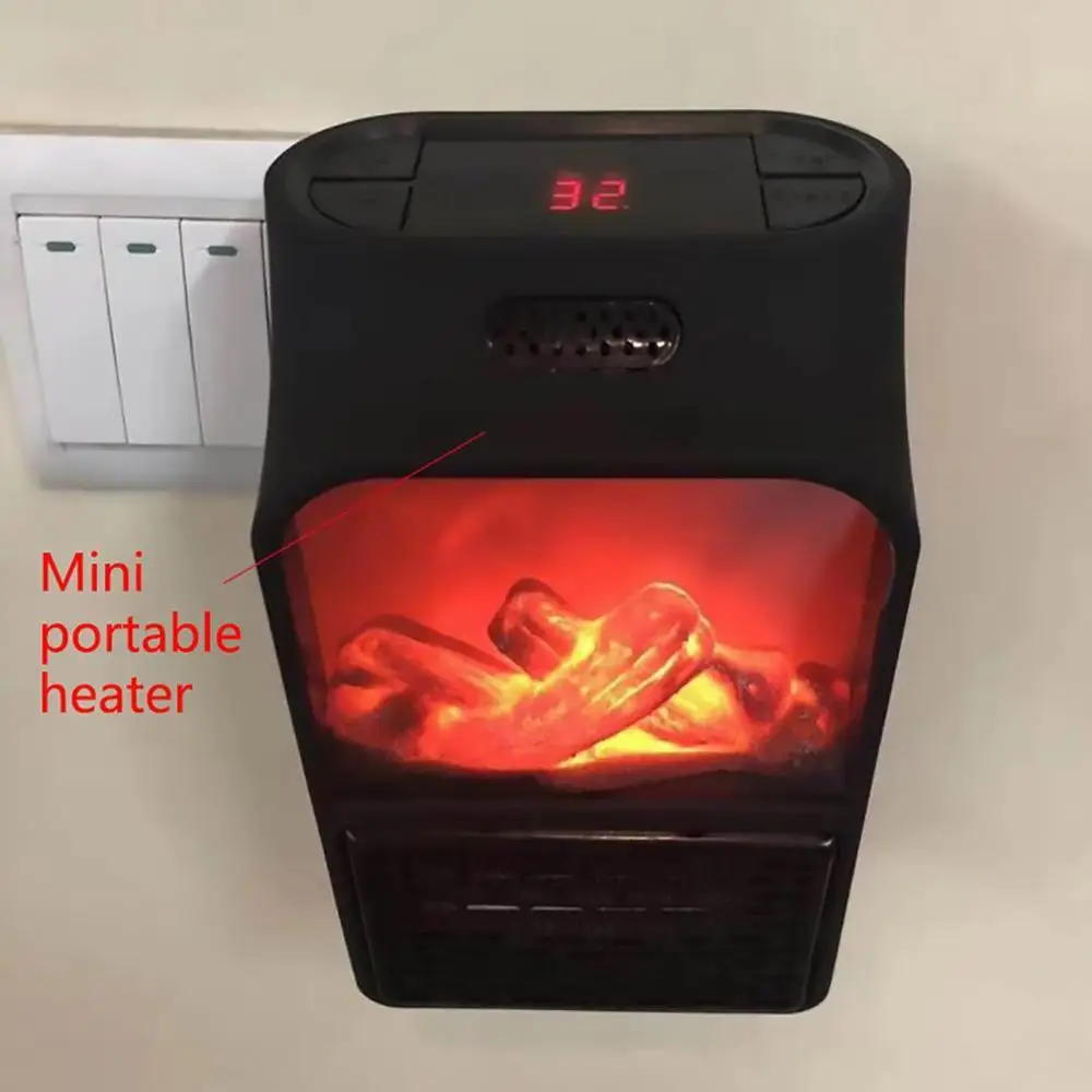 

Mini Heater Flame Heater Simulation Flame Portable Heater Office Home Heater Portable Electric Heater