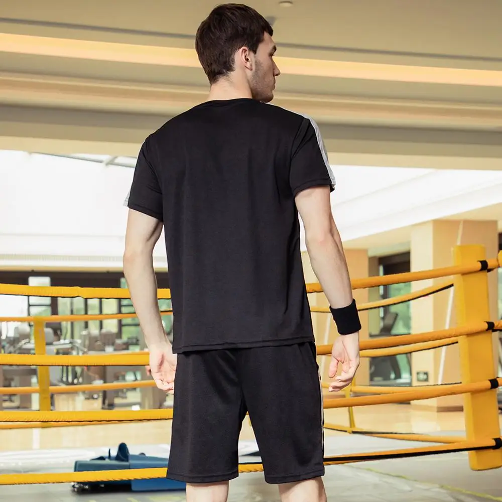 2020 Men Casual Tracksuit New Brand Summer Male Solid Sets Tops Tees + Shorts Two Pieces Clothing Men's Sportswear Loose Suits 2020 Men Casual Tracksuit New Brand Summer Male Solid Sets Tops Tees + Shorts Two Pieces Clothing Men's Sportswear Loose Suits