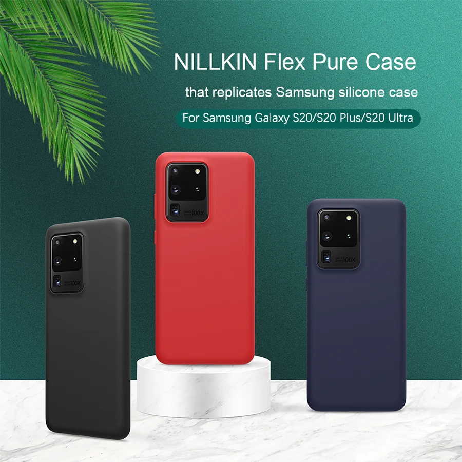 NILLKIN For Samsung Galaxy S20 Ultra case cover liquid silicone smooth protective back cover for Galaxy S20 Plus for Samsung S20