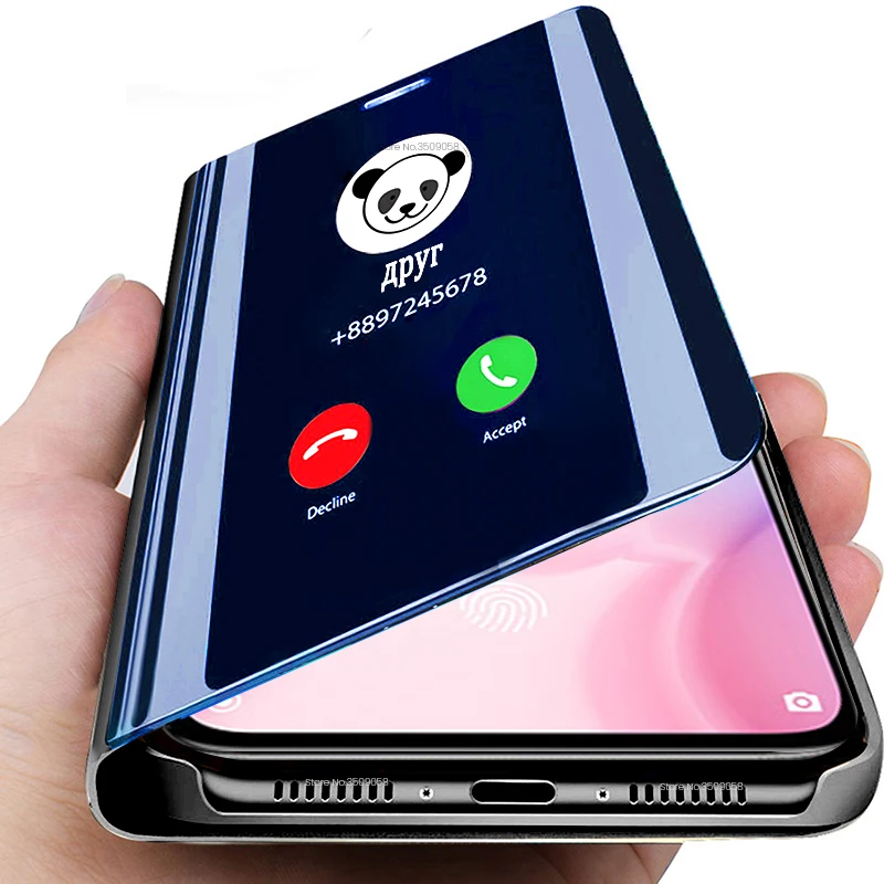 Mirror smart case For huawei p Z STK-LX1 book phone cover on huawe 2019 psmart plus psmartZ funda Flip stand coque | Мобильные
