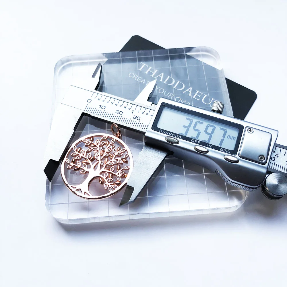 Anhänger Rose Gold Farbe Baum Marke Neue Mode Schmuck Europa Stil Romantische 925 Sterling Silber Geschenk Für Frau – Detail 4