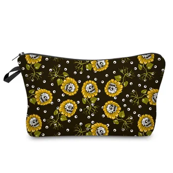 

Travel Storage Bag Small Dropshipping Fashion Cosmetic Bag Floral Wholesale Gift Bag for Kids Women Cute Lady Makeup Bag Printed