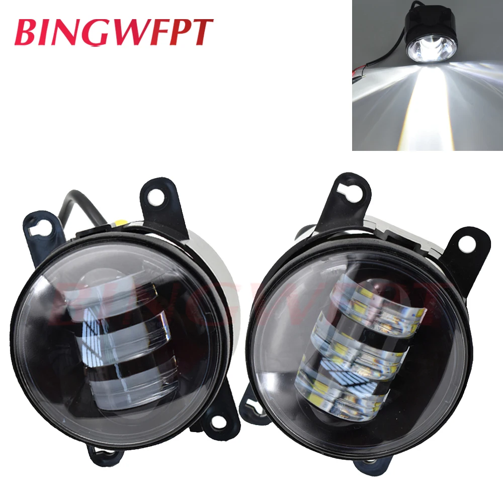

2pcs/pair LED fog Lights For Renault Captur 2013-2017 For Renault Duster Megane Fluence Koleos Kangoo Thalia 2003-2015